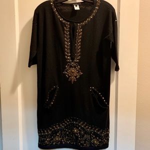 NANETTE LAPORE Beaded Sweater Dress